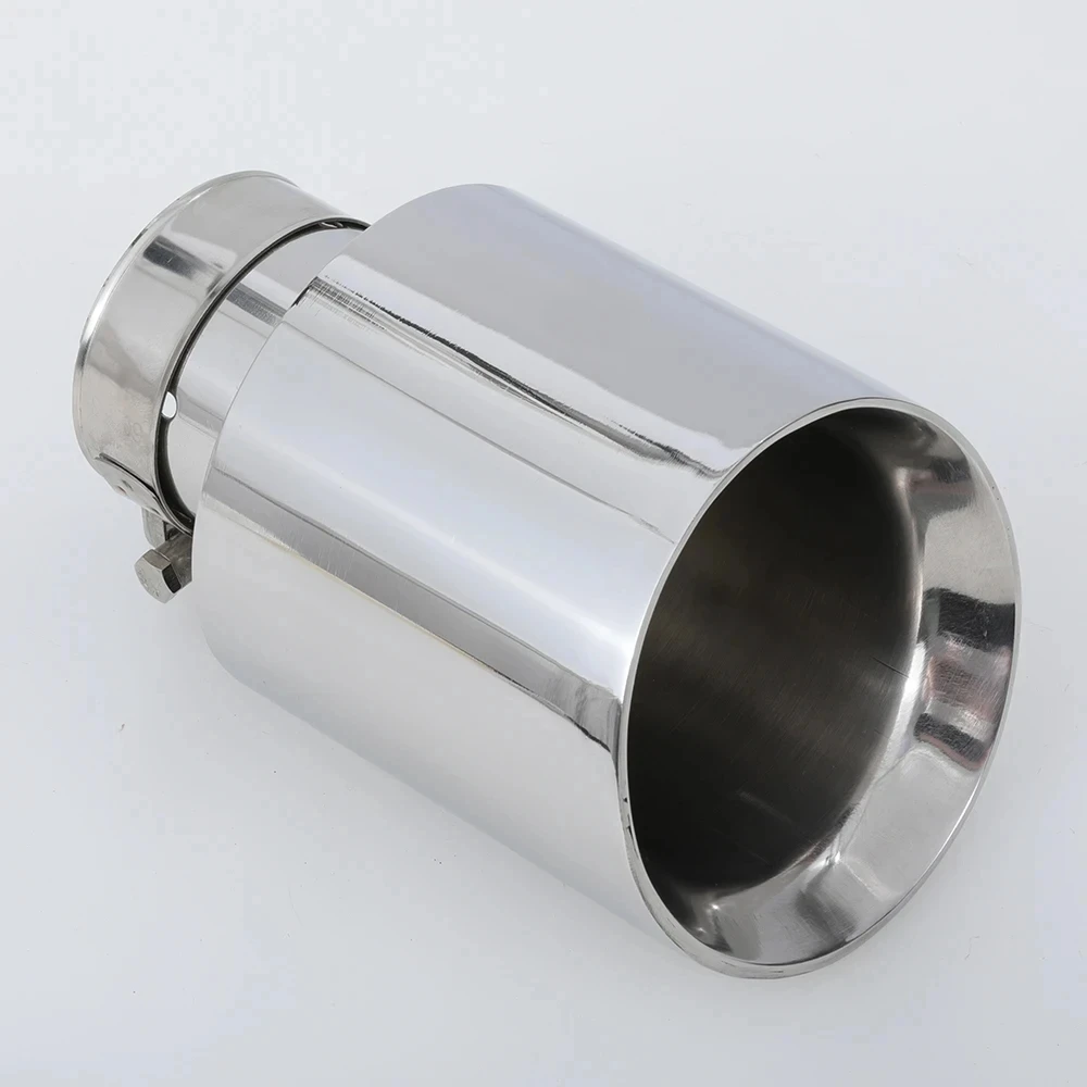 Exhaust Tip Stainless Steel System Tail Pipe Decoration Car Universal Muffler Nozzles 1 Piece