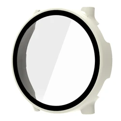 Premium Full Cover Protective Case & Screen Frame Protector - Garmin Vivoactive 6 (Ivory)