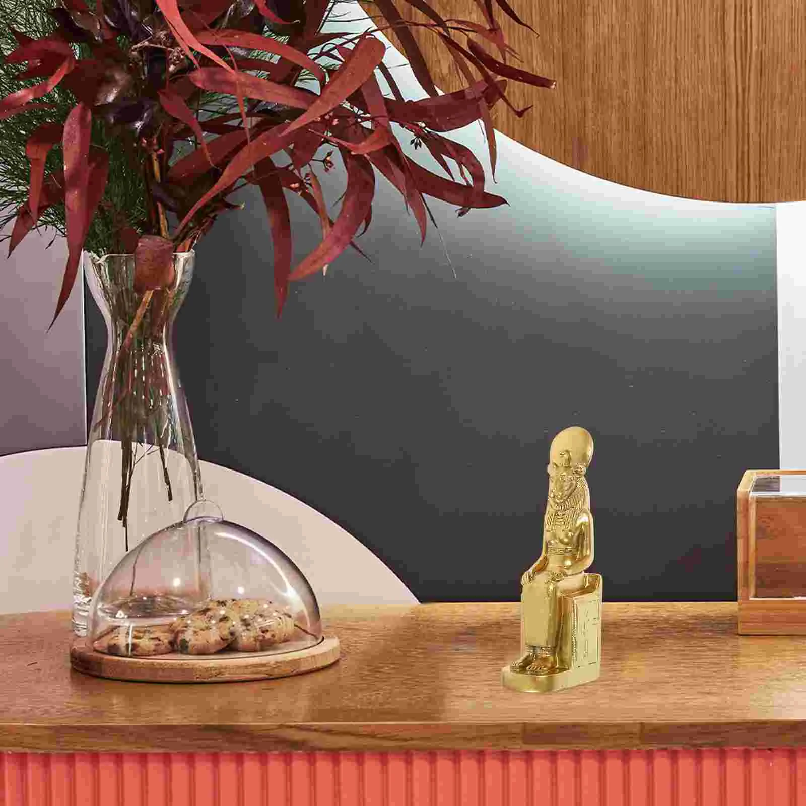Egyptian Figurine Sculpture Sphinx Statue Sand Set Ancient Resin Office Decorative Artware