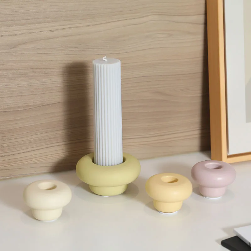 

Nordic Ceramic Candle Decoration Living Room Coffee Table Porch Desktop Ornament Photography Crafts Home Decoration