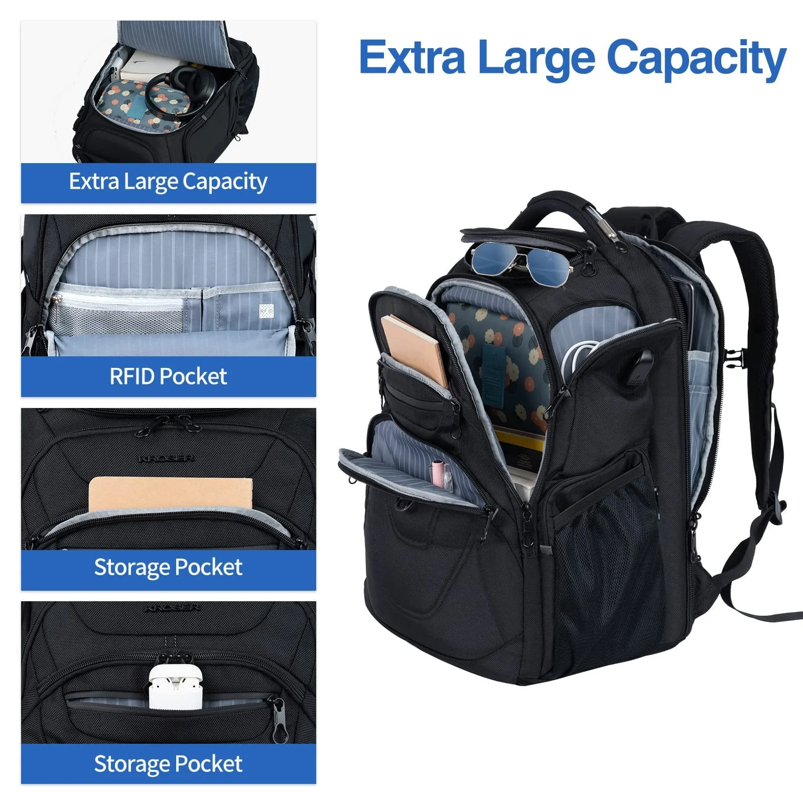 Men's Backpack Computer Backpack Large Capacity Multi-function Usb Backpack Business Laptop Travel Laptop Bag Student Backpack 5