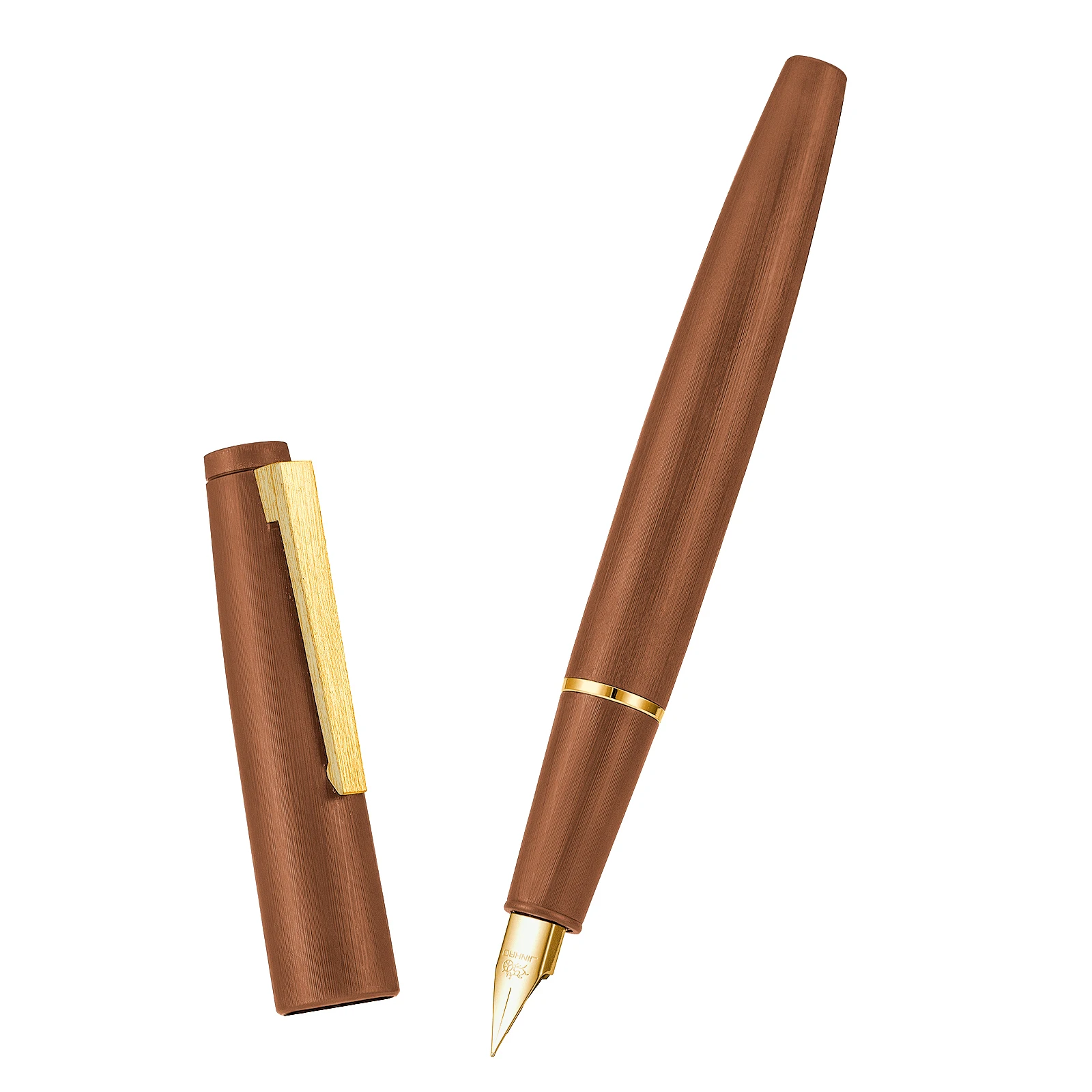 

Jinhao 80 Brushed Carbon Fiber Fountain Pen Silver/Golden Clip, 03, EF, F Nib Writing Pen Set