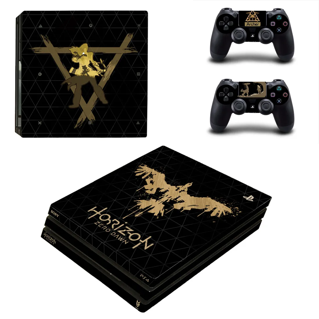 Horizon Zero Dawn Ps4 Pro Skin Sticker Decalcomania Cover Per Ps4 Pro Console E Controller Skin Vinyl