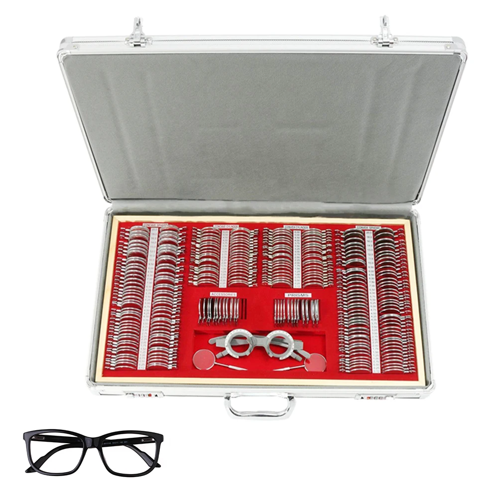 

266 Optical Lens Box Visual Edge Set with Free Visual Testing Trial Stand