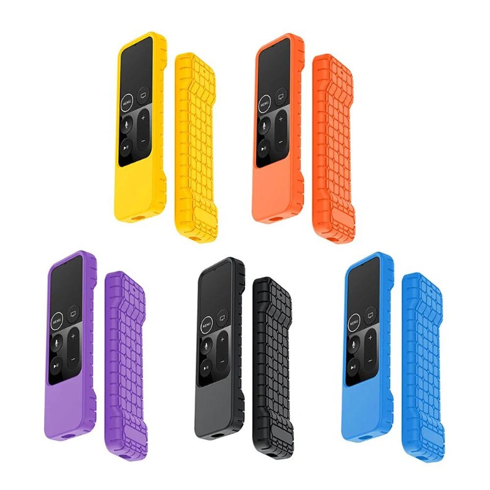 Hot Colorful Anti-slip Silicone Protective Case for Apple TV 4 Remote Control Waterproof Dust Cover Lightweight Rectangle Sleeve