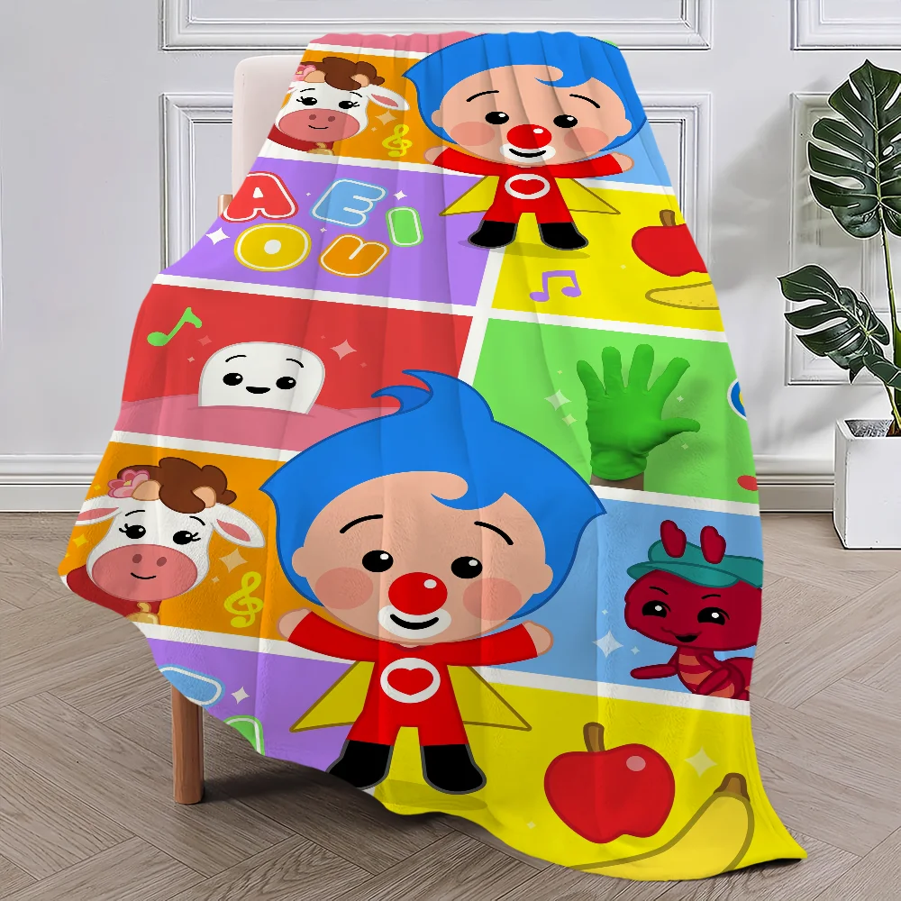 Cartoon P-Plim Plim Cute Blanket Plush Nap Sofa rug for Living Room Warm Office Bedroom Birthday Home Travel Kid Gifts 3