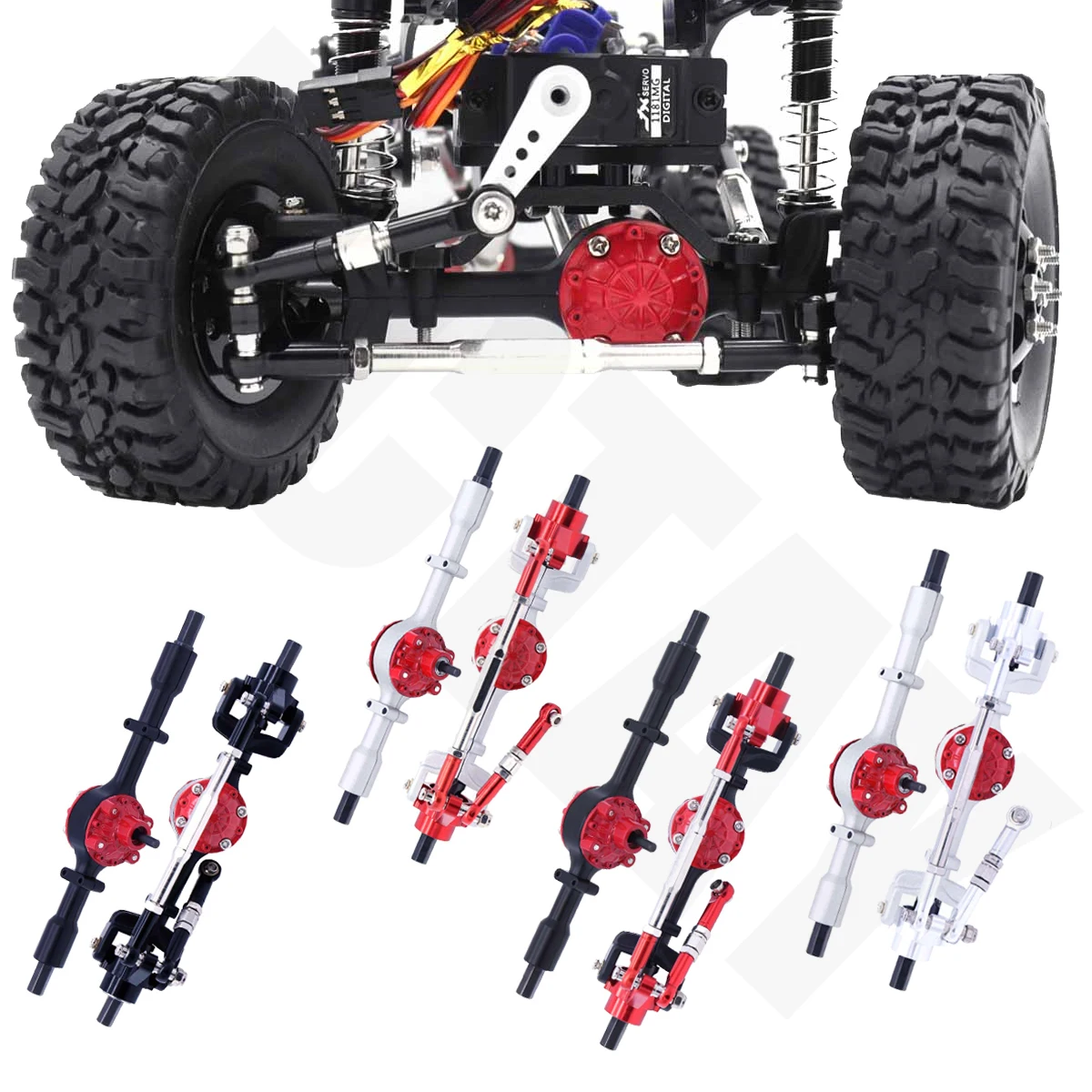 Essieu De Pont Avant Et Arrière Essieu En Métal RC Pour