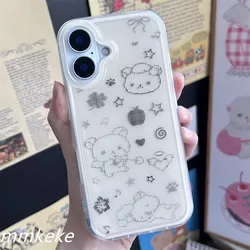 Japan Retro Pixel Art Bear INS Phone Case - Relaxed Style Design - Samsung A03 4G (YSK - 325YS251013701)