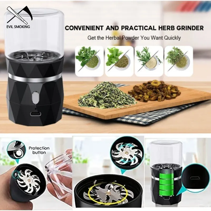 Herb Grinder EVIL SMOKING LTQ Mini Electric Dry