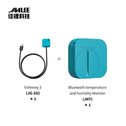 JAALEE JHT Water-Resistant Indoor/Outdoor  Temperature/Humidity/Dewpoint/VPD Smart Sensor  Thermometer/Hygrometer Logger Export
