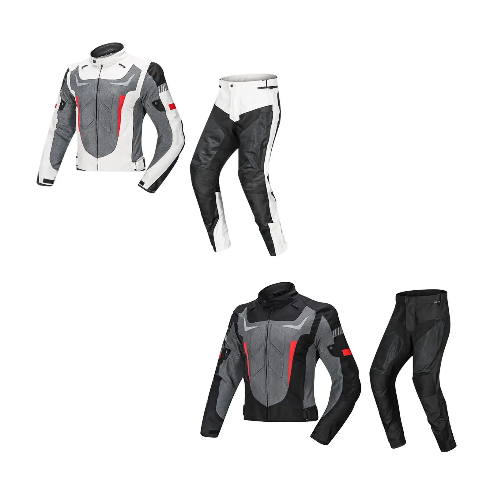 

Motorcycle Jacket and Pants Reflective Striping Motorbike Riding Jacket