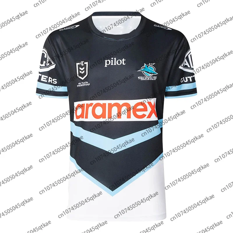 Cronulla-Sutherland Shark NRl Men Women Home Rugby Jersey Summer Oversize Sportwear Quick Drying Australia Football Tee