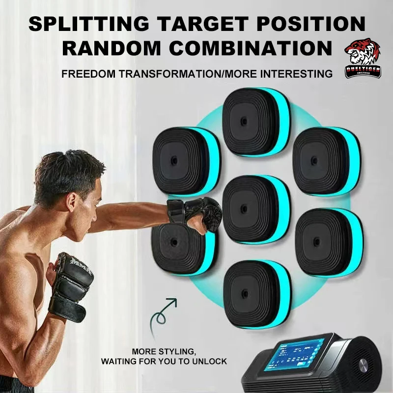 Split Music Boxing Machine Smart Bluetooth Wall Mounted Touch Screen Music Boxing Trainer Gym Home Electronic Target