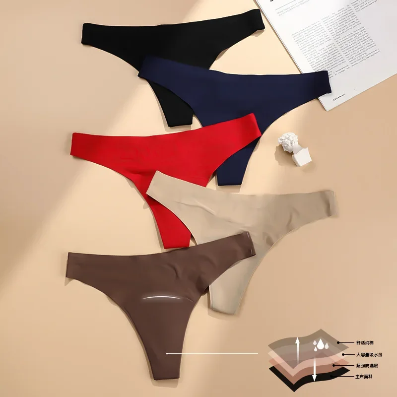 seamless sexy low-waist thong panties women's physiological pants four-layer leak-proof menstrual period sanitary sexy bikinis sexy lace transparent thong girl low waist panties temptation hot t pants