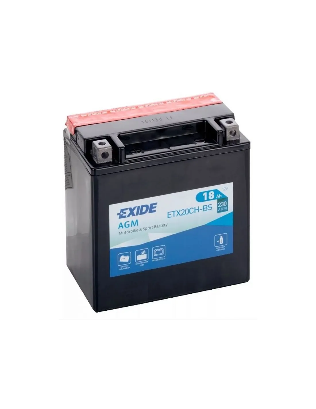 Batteria Exide Etx20Ch-Bs/Exide Ytx20Ch-Bs