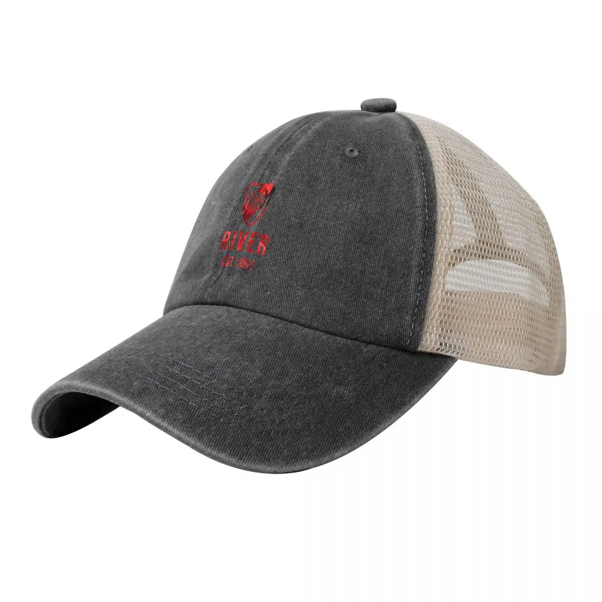 

River Flames Cowboy Mesh Baseball Cap hiking hat Dropshipping Boy Women's