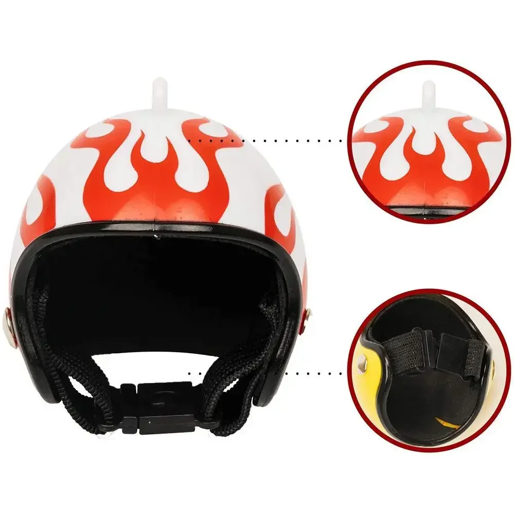 Chicken Helmet Pet Safety Funny Parrot Headwear Small Pet Hard Sun Rain Protection Small Helmets Accessories for Bird Parakeet