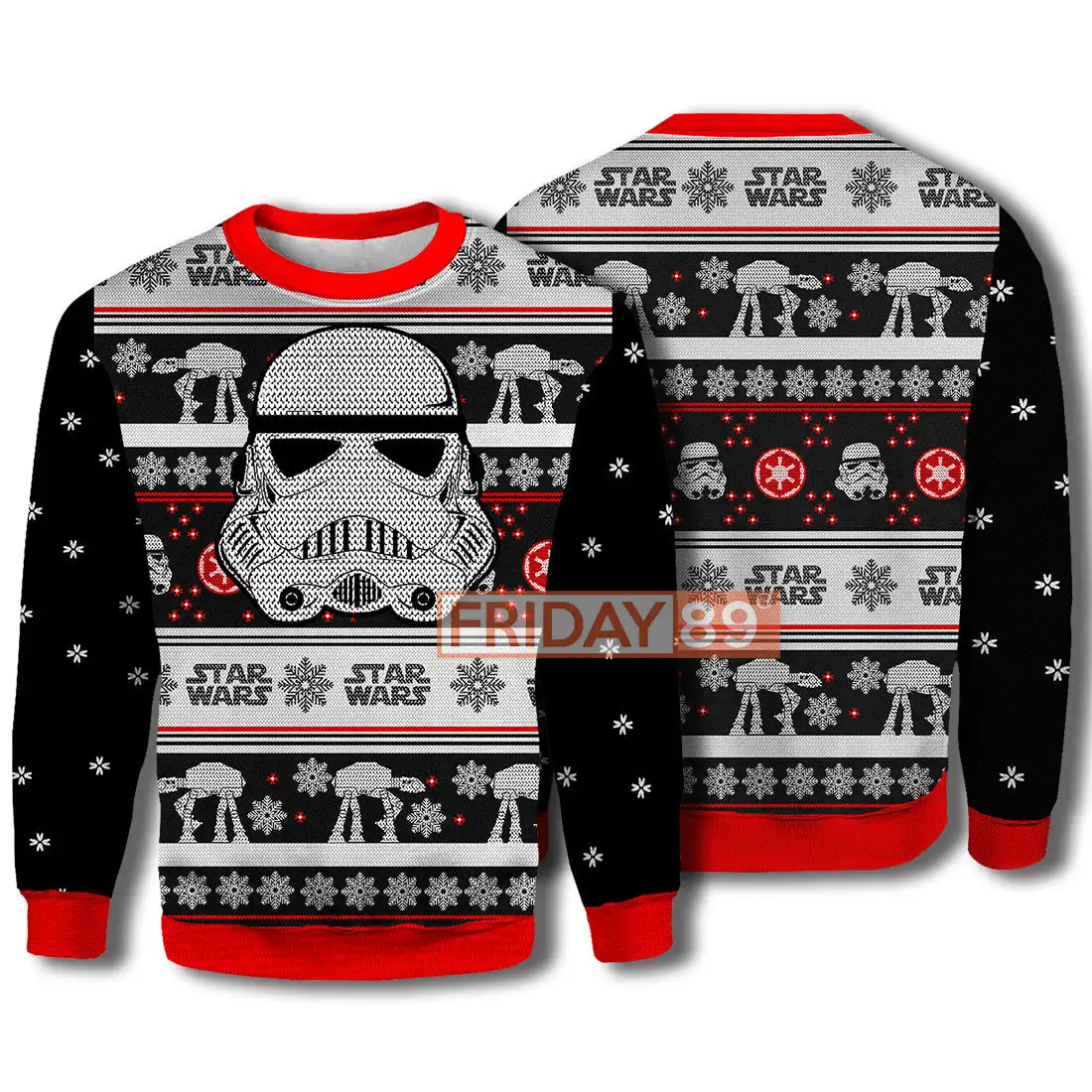 

Merry Christmas Ugly Sweatshirt Star Wars 3D Print Sweater Pattern Clothes Top 2024 Casual Autumn Winter Men Women Pullover Tops