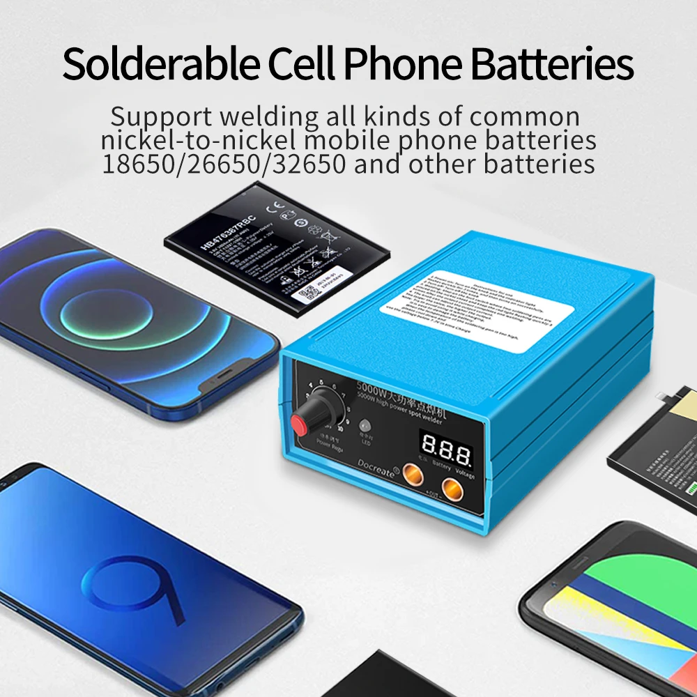 Saldatore A Punti Mini Puntatrice, 18650 Saldatrice A Punti Portatile A Batteria 6 Gear Regolabile Con Penna Per Saldatura A Punti E Foglio Di Nichel Per Artigiano, Principiante Punte Saldatore - Foto 11