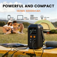 CTOLITY AXP200 200W 192Wh Station d'alimentation portable 60000mAh Générateur solaire Batterie LiFePO4 2