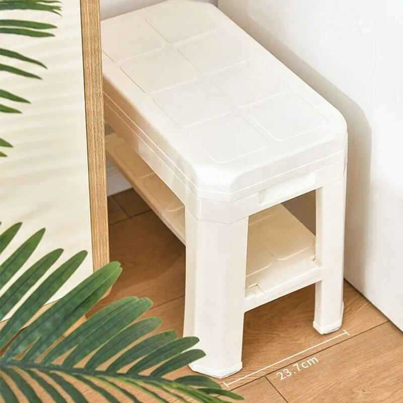Shoe Changing Storage Stool Detachable Plastic Stools Minimalist Detachable Shoe Changing Bench Portable Sitting Chair Household