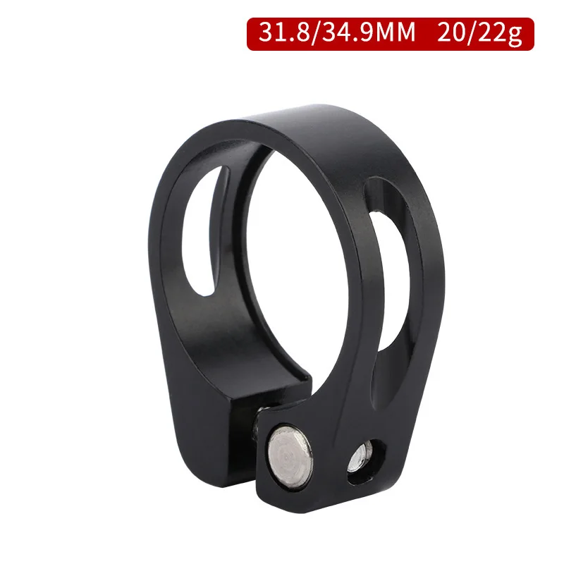 Bicycle seatpost clamp 1PC 31.8/34.9mm aluminum alloy seat tube clip for road mountain bike quick release