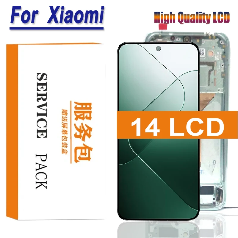 LCD Display Screen 6.36" For Xiaomi 14 LCD Display Touch Screen Digitizer Assembly For Xiaomi 14 23127PN0CC Display Replacement Repair Parts
