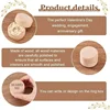 1/10PCS Mini Round Wooden Boxes Natural Wood Jewelry Rings Earrings Storage Container DIY Anniversary Valentine's Day Gift Decor 5