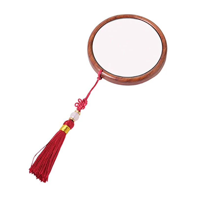 Portable Wooden Makeup Pocket Mirror, Travel Mirror, Decoration Comb Set for Festive Parties, Birthday Gift, Creative Wedding