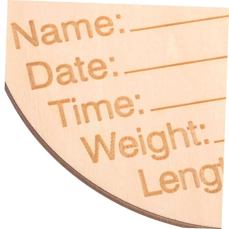 6PCS Bulletin Board Pendant Commemorative Plaque Wooden Name Announcements Announcement Board Announcement Round Wood