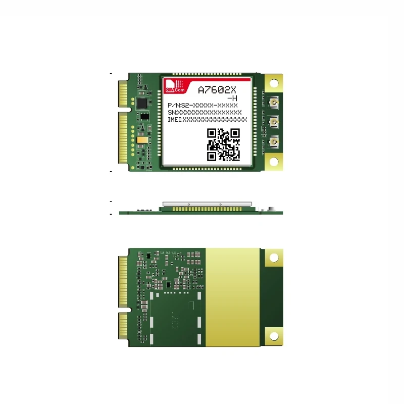 SIMCom A7602SA-H PCIEA TABE LABD LTE Cat 4 4G module LTE-FDD/GSM/GPRS/EDGE B1/B2/B3/B4/B5/B7/B8/B20/B28/B66
