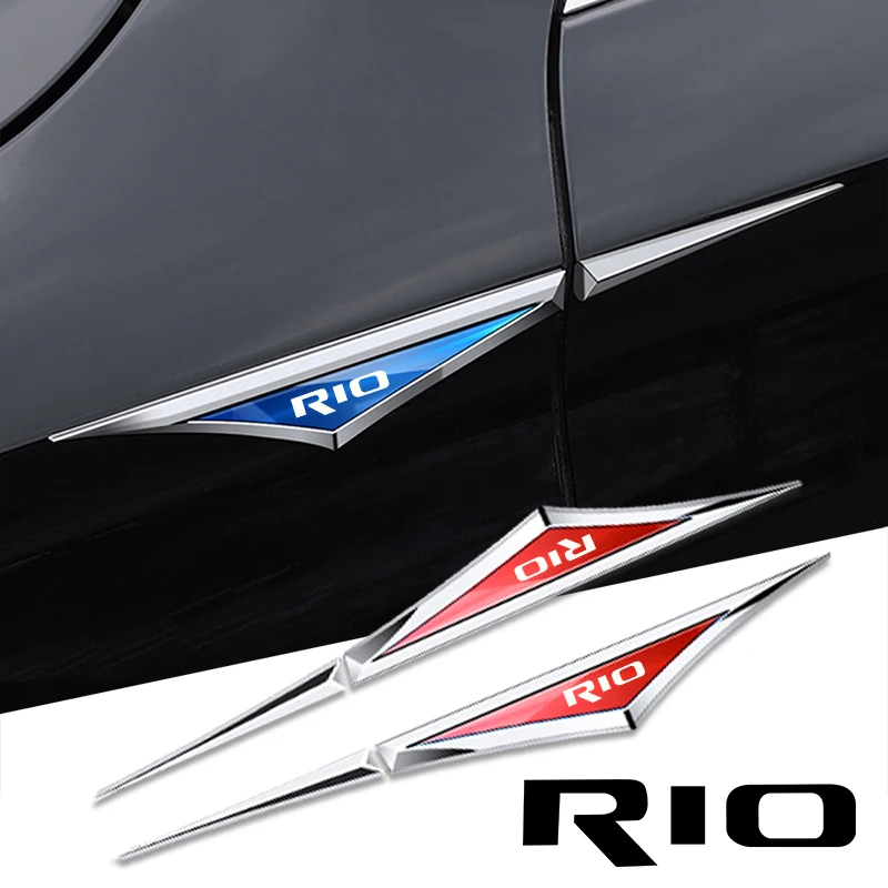 

2 шт., автомобильные наклейки из сплава для kia rio 2 3 4 5