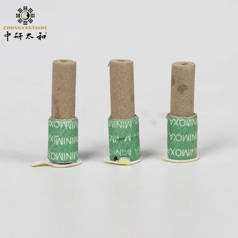 180 Pcs Mini Moxa Tube Self-Stick Tube Self Stick Chinese Moxibustion Sticker Therapy Heating Acupuntura Point