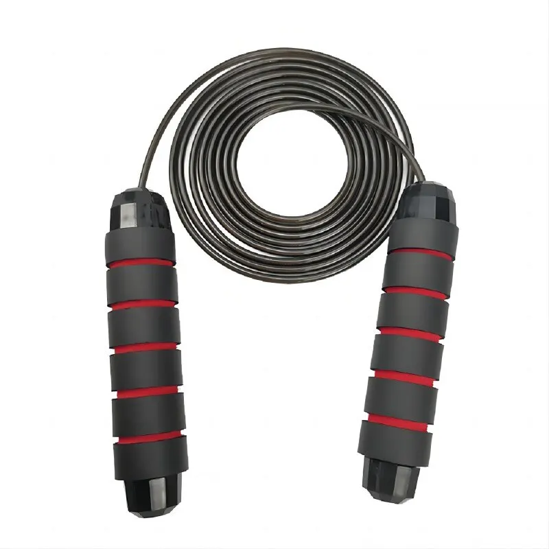 Rope Professional Tangle Free Rapid Speed Jumping Rope Foam Handle Adjustable Steel Skipping Rope Gym Fitness Slim Body - Image 2