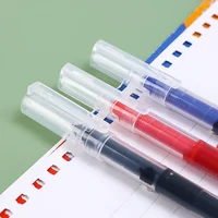 1-20 шт., игольчатые гелевые ручки, черные/синие/красные, 0,5 мм, жидкая шариковая ручка, канцелярские принадлежности для студентов, школьный офисный инструмент для письма — изображение 4