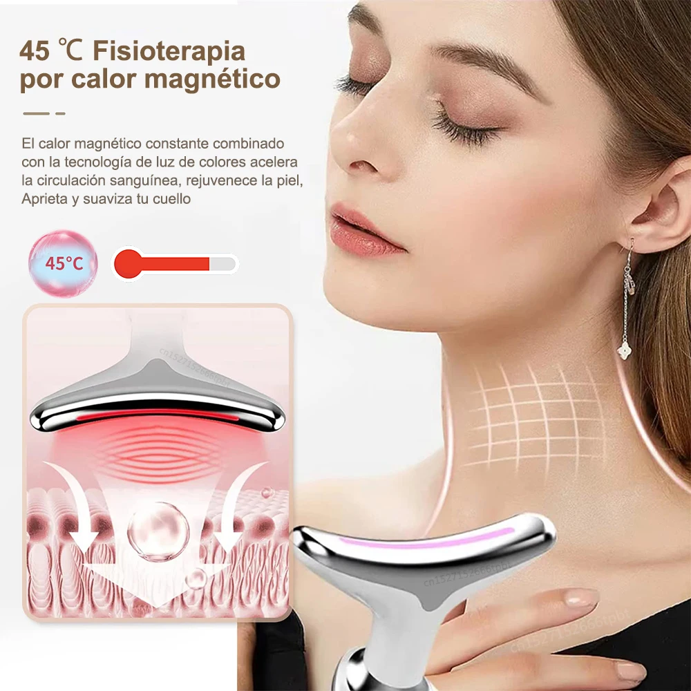 Masajeador Facial EMS, microcorriente Facial, masaje Facial  antienvejecimiento, masajeador de estiramiento Facial para cuello,  dispositivo de Estiramiento Facial para estiramiento de la piel - AliExpress