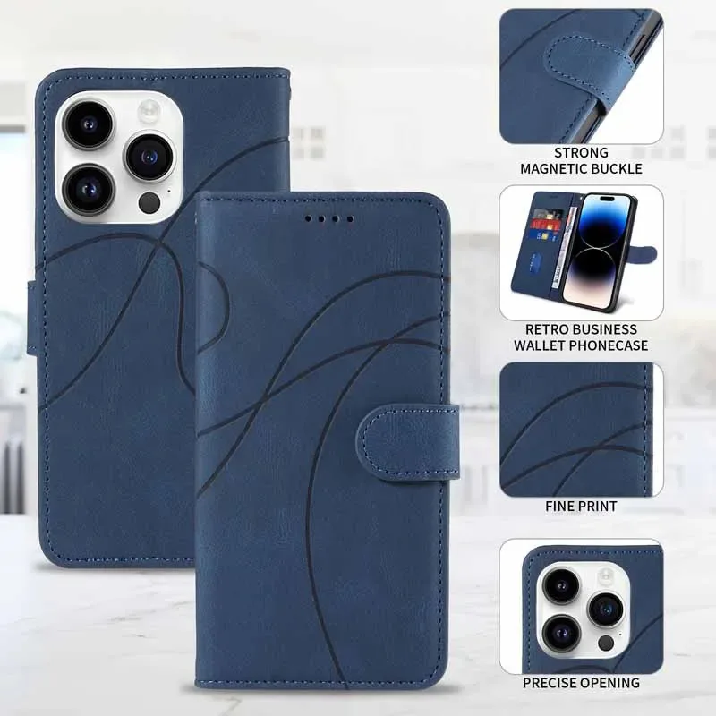Leather Wallet Flip Card Case Cover