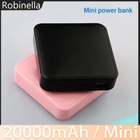Mini batterie externe 20000mAh, grande capacité, batterie de secours externe pour téléphone, charge rapide, batterie de rechange pour IPhone Xiaomi Huawei 4