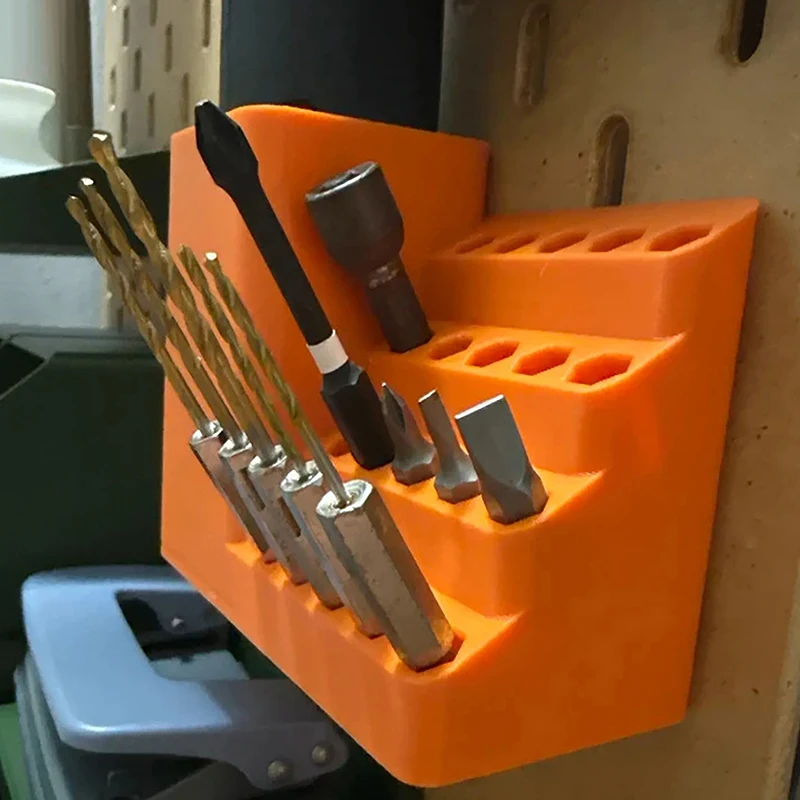1 Stück Bohrerhalter mit 20/50 Löchern, Werkzeugkasten-Organizer mit Sechskantschaft, Aufbewahrung für Schraubendreherköpfe – Detail 1