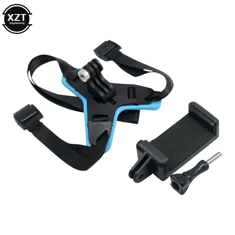 Description Picture 6 of itemMotorcycle Helmet Chin Strap Mount Holder With Phone Clip For GoPro Hero 5/6/7 Action Sport Camera Full Face Holder Accessory