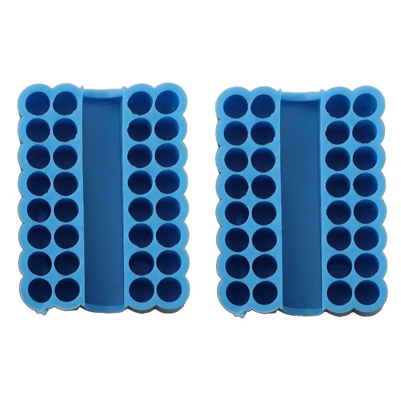 2pcs Bit Holder 32 Holes Bit Hex Shank Organiser Screwdriver Bit Holder Drill For Storage For 6.35MM Shank Storage Box