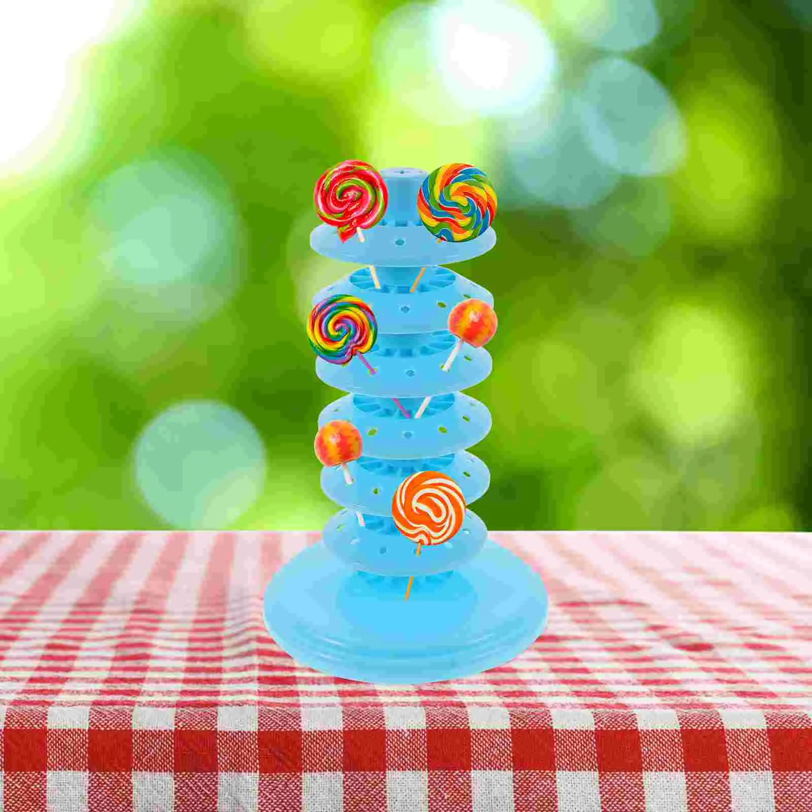 

Ring Perforated Candy Marshmallow Display Props Adjustable Lollipop Display Stand Decorative Tabletop Display Accessories