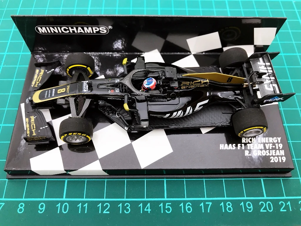 

Minichamps 1:43 F1 HAAS VF19 Grosjean 2019 Simulation Limited Edition Resin Metal Static Car Model Toy Gift