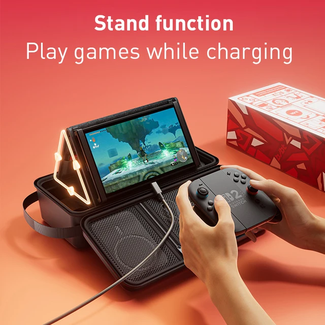 Switch 2 Hard Shell Carrying Case, Storage Bag for Console & Accessories 2