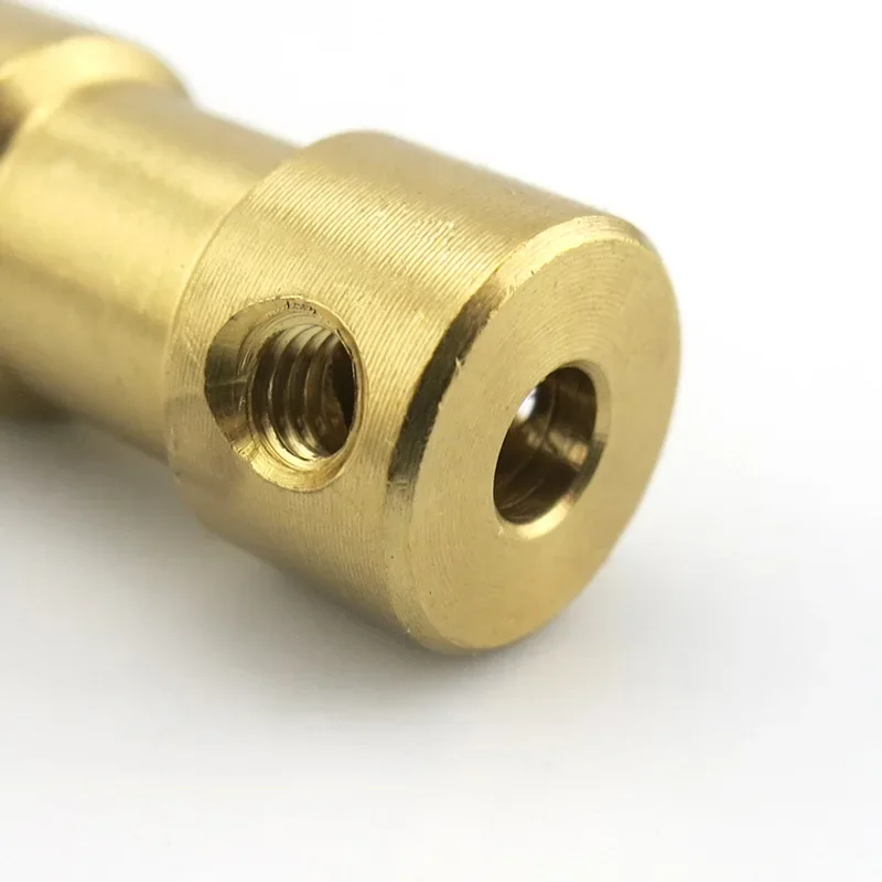 Shaft Coupler Shaft Connector Rigid Shaft Coupler Rigid Flange Coupling Brass Rigid Motor Shaft Coupling Coupler Motor Transmission Joint Connector Sleeve Adapter 2mm 2.3mm 3mm 3.17mm 4mm 5mm 6mm