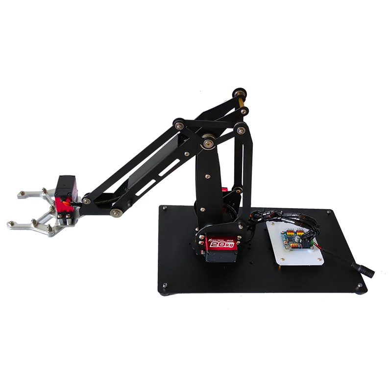 4 DOF Robot Arm con Base rotante in metallo grande/piccola per Arduino ESP32 Robot Kit fai da te manipolatore artiglio progetti Robot programmabili - immagine 2