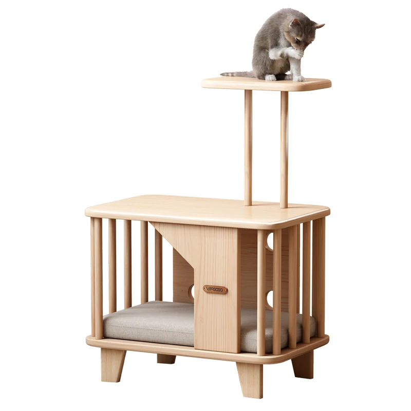 Cat Climbing Frame Closed Type Cat Bed Tree Tower DIY Furniture House cat-climbing-frame-closed-type-cat-bed-tree-tower-diy-furniture-house