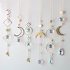 1PCS Moon AB Crystal Suncatcher Window Sun Catchers Hanging Prisms Pendant Light Catcher Rainbow Maker Home Garden Decoration 2