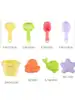 8PCS Summer Beach Sand Play Accessories Children Outdoor Games Beach Toys For Kids Winter Snow Play Tools (random colors) 3