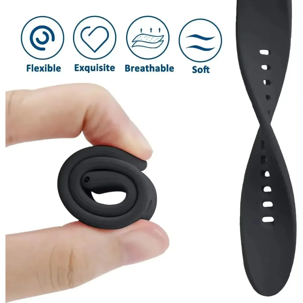 Silicone Watch Strap - Comfortable Bracelet for Smartwatches (Various Sizes)